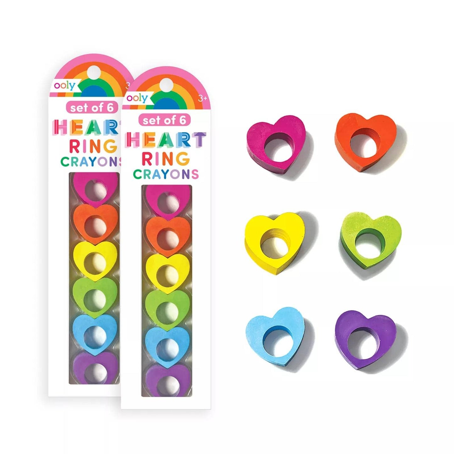 Heart Ring Crayons - Set of 6