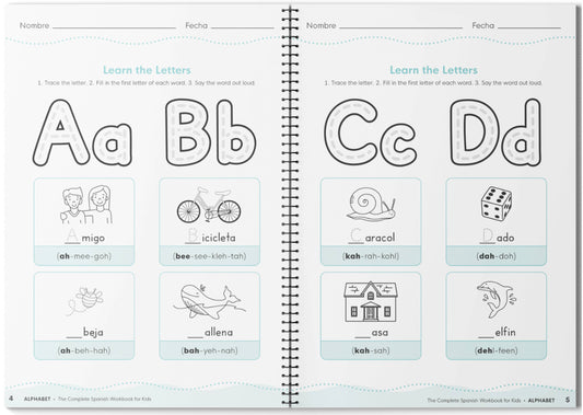 The Spanish Workbook for Kids