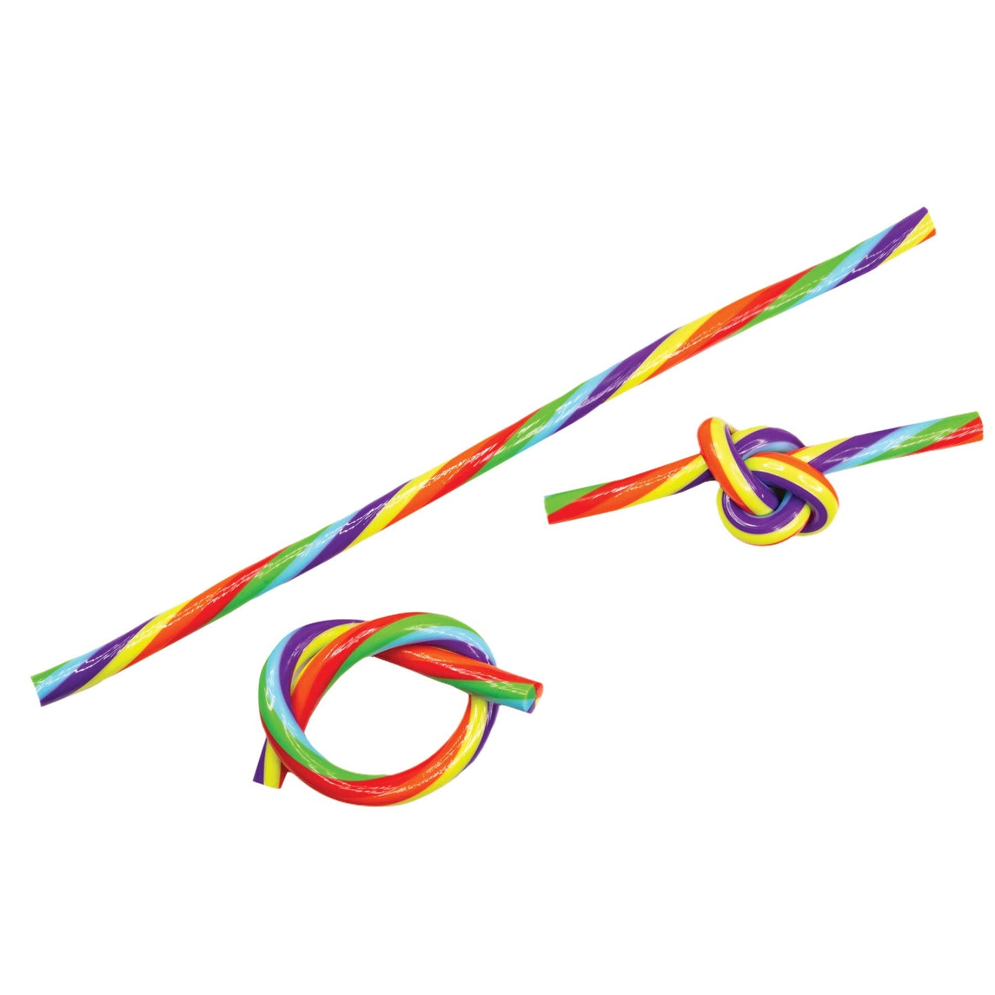 RAINBOW GLOW IN THE DARK NOODLE FIDGET