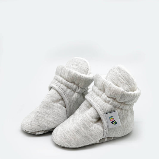 Stay-on, Non-Slip Bootie - Grey - Perfect baby Slipper: 12-18 months