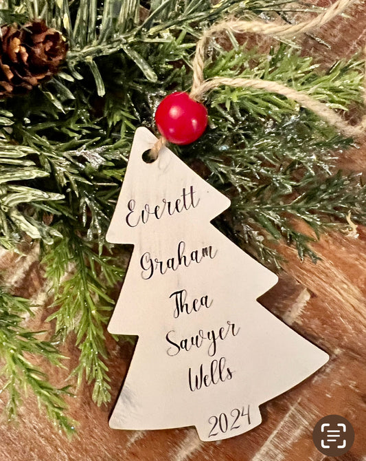 Personalized Christmas Tree Ornament