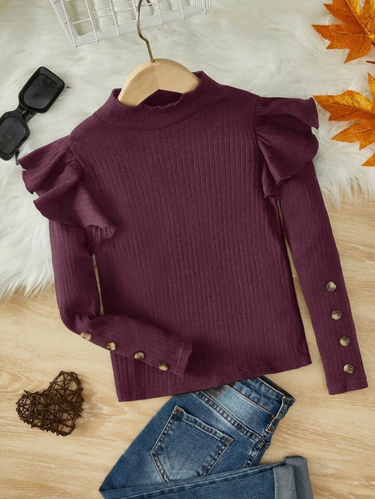 Burgundy Ruffle