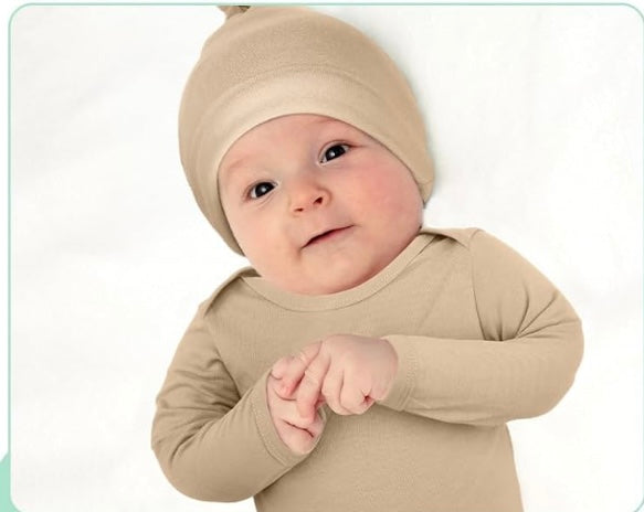 Newborn Knotted Gown and Cap