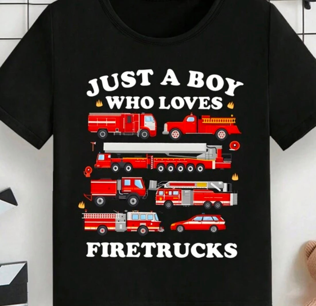 Just a Boy Who ❤️ Fire Trucks 🚒