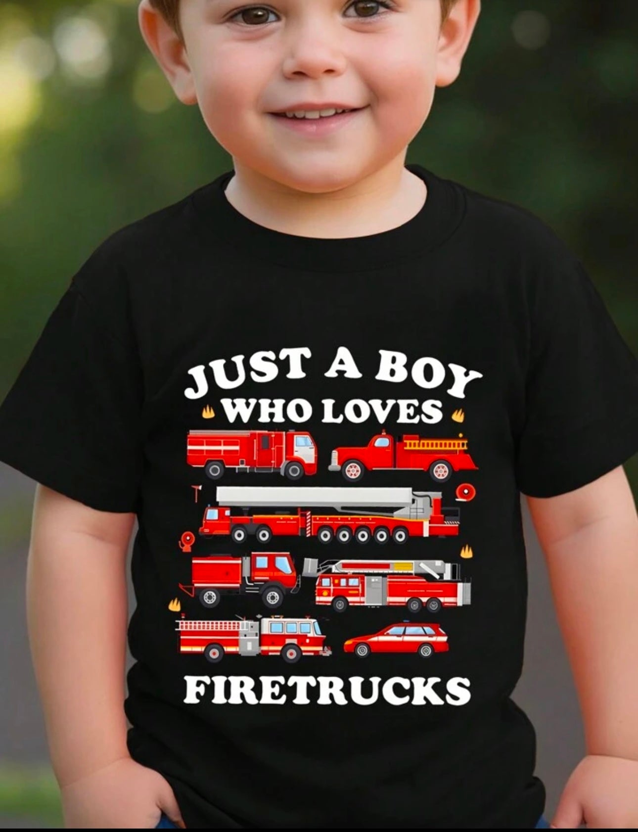 Just a Boy Who ❤️ Fire Trucks 🚒