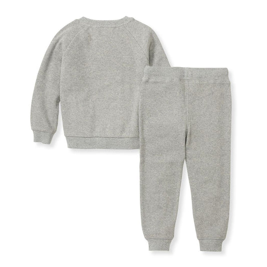 ORGANIC COTTON BOY THERMAL TOP AND PANTS SET