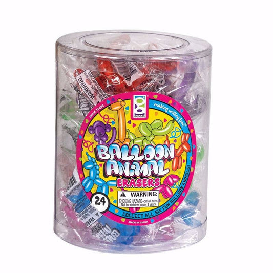 Balloon Animal Erasers 24/tub