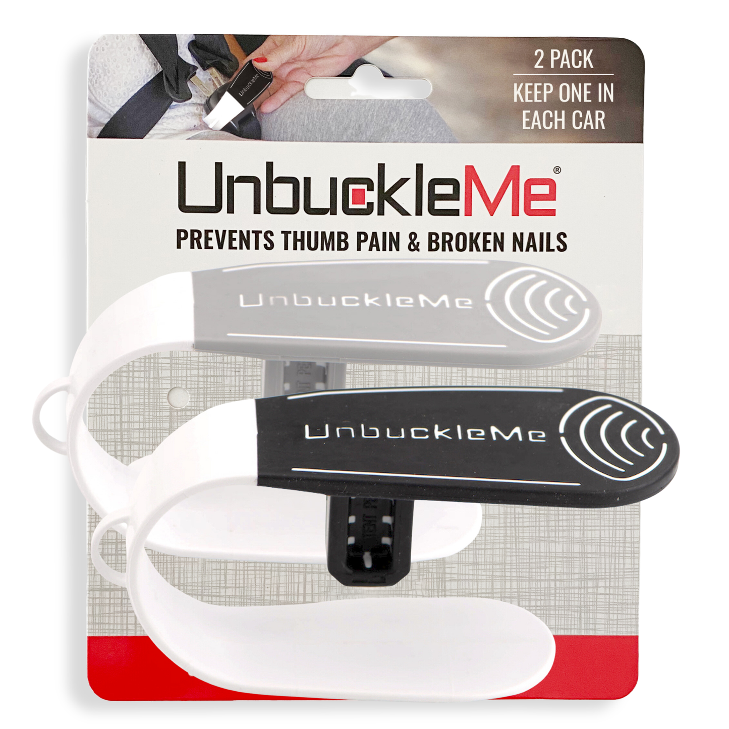 UnbuckleMe Car Seat Buckle Release Tool: Strawberry Red